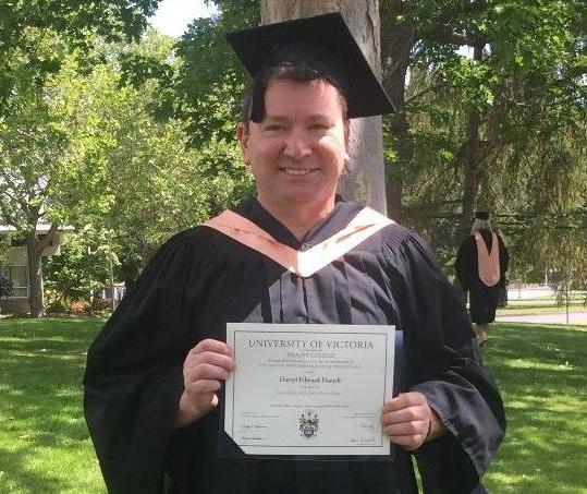 Darryl Harsch holds his Bachelor of Science in Nursing from Selkirk College.